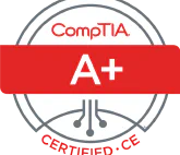 CompTIA A+ · ce certification logo