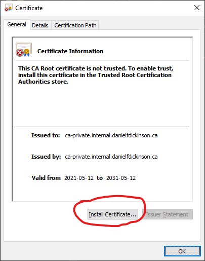 Windows 10 install certificate dialogue